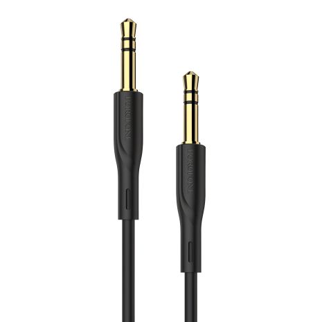 Кабель AUX Borofone BL1 Jack 3.5 до Jack 3.5 1м чорний