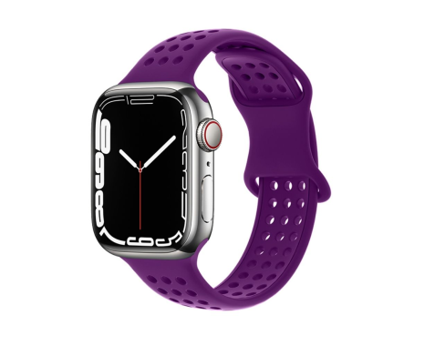 Ремінець силіконовий Hoco iWatch WA08 honeycomb 42/ 44/ 45/ 49mm dark purple Ремінець силіконовий Hoco iWatch WA08 honeycomb 42/ 44/ 45/ 49mm dark purple