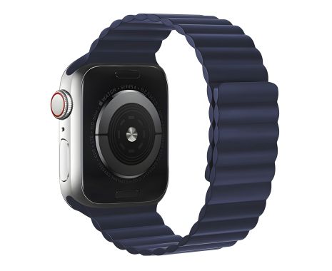 Темно-синій ремінець Hoco WA07 magnetic для iWatch 38/40/41mm силіконовий