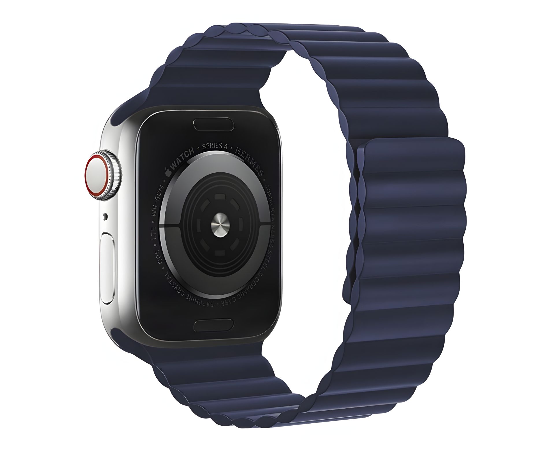 Силіконовий ремінець Hoco WA07 для iWatch, magnetic 38, 40, 41mm, dark blue Силіконовий ремінець Hoco WA07 для iWatch, magnetic 38, 40, 41mm, dark blue