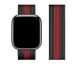 Металевий ремінець Hoco iWatch WA03 milanese steel black and red 42, 44, 45, 49mm