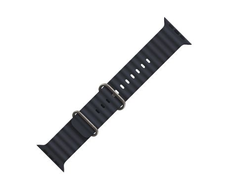 Силиконовый ремешок для iWatch Hoco WA12 двойная пряжка морского стиля 38/ 40/ 41mm темно-синий