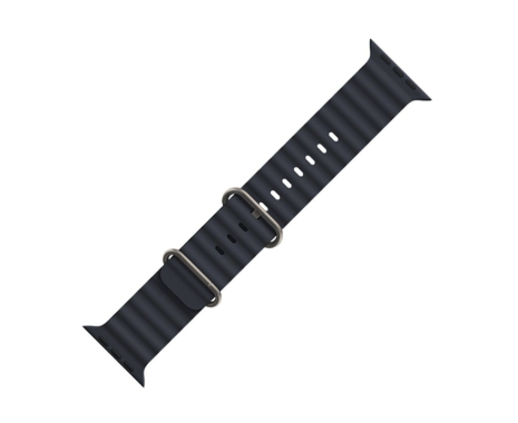 Силіконовий ремінець Hoco iWatch WA12 marine double buckle 38, 40, 41mm midnight blue Силіконовий ремінець Hoco iWatch WA12 marine double buckle 38, 40, 41mm midnight blue