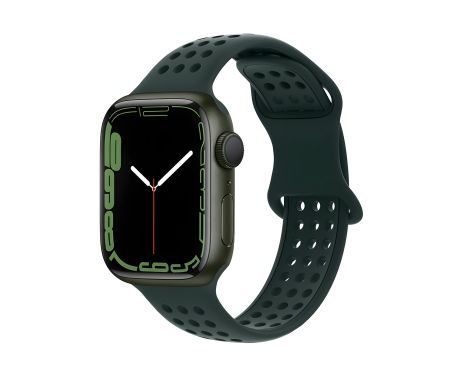 Ремінець силіконовий Hoco iWatch WA08 honeycomb 42/ 44/ 45/ 49mm olive green Ремінець силіконовий Hoco iWatch WA08 honeycomb 42/ 44/ 45/ 49mm olive green