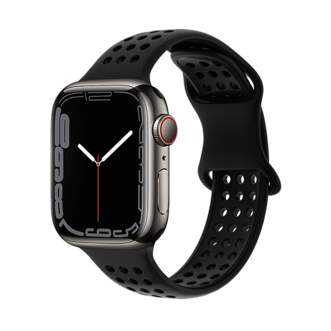 Силіконовий ремінець Hoco iWatch WA08 honeycomb 38, 40, 41mm black