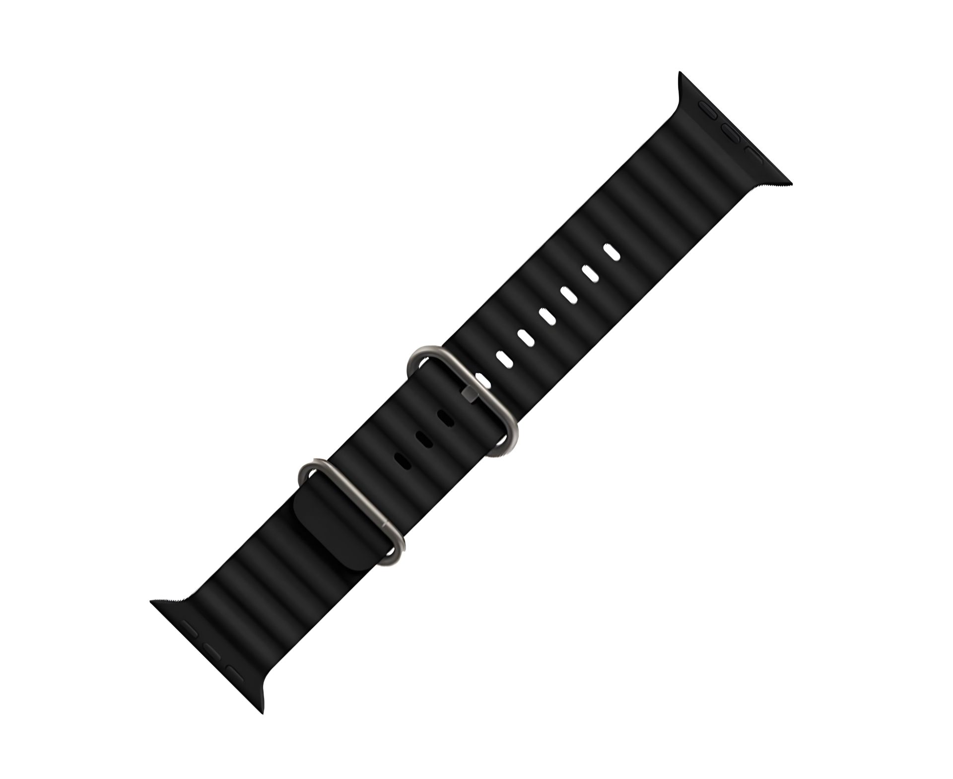 Hoco силиконовый ремешок для iWatch WA12 marine double buckle чёрный 38/40/41mm Hoco силиконовый ремешок для iWatch WA12 marine double buckle чёрный 38/40/41mm