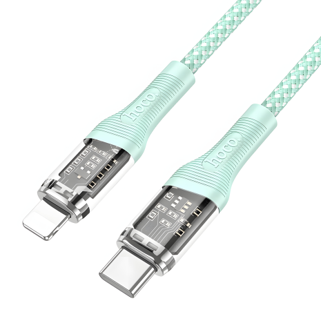 Hoco U111 Type-C до Lightning PD кабель 1.2m зелений