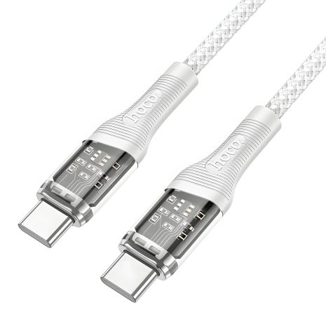 Hoco U111 Type-C до Type-C PD 60W кабель 1.2m світло-сірий