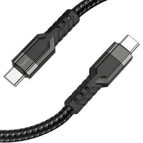 Кабель Hoco U110 60W Type-C to Type-C PD 1.2m чорний