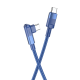 Кабель Hoco U108 Type-C to Type-C PD 100W 2m синій