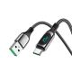 Кабель Hoco S51 с дисплеем USB to Type-C 1.2m черный