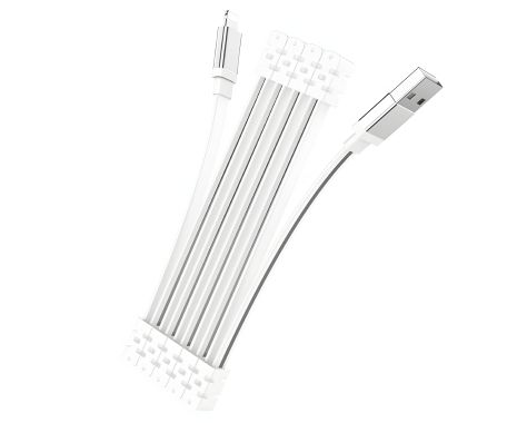 Кабель Hoco U103 USB to Lightning белый 1m Кабель Hoco U103 USB to Lightning белый 1m