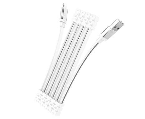 Кабель Hoco U103 USB to Lightning 1m белый