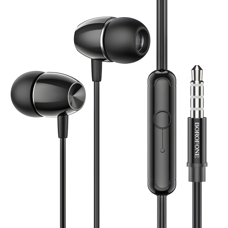 Чёрный наушники Borofone BM57 Platinum