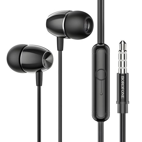 Чёрный наушники Borofone BM57 Platinum
