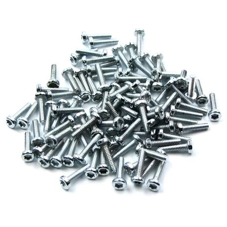 Сріблясті гвинти T6 1,5х6 мм (упаковка 100 шт)