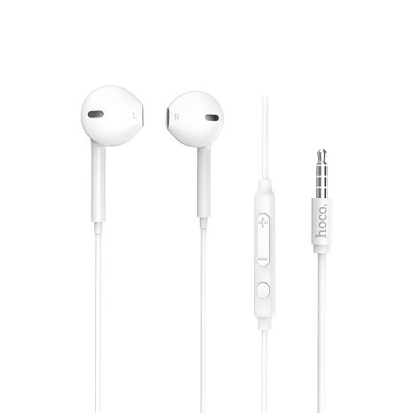 Повнорозмірні дротові навушники Hoco M55, 3.5mm, 1.2m, білий Повнорозмірні дротові навушники Hoco M55, 3.5mm, 1.2m, білий