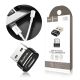 Перехідник Hoco UA6 USB to Type-C (F) чорний