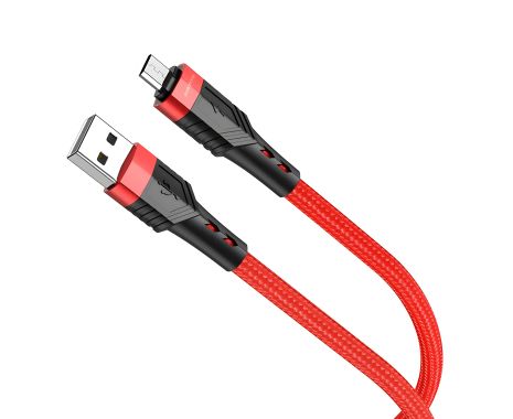 Кабель Borofone BU35 USB to MicroUSB 1.2m червоний Кабель Borofone BU35 USB to MicroUSB 1.2m червоний
