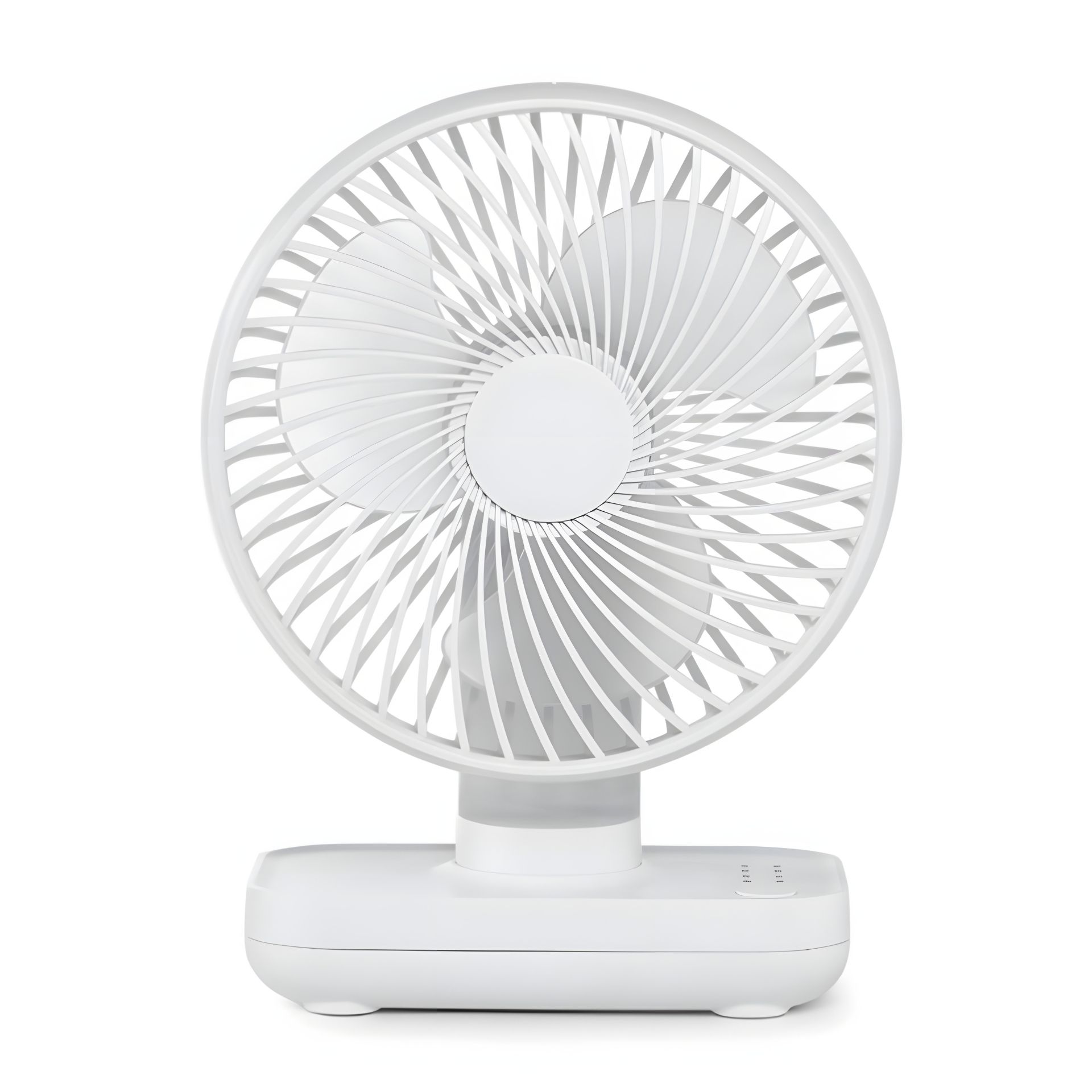 Білий вентилятор бездротовий на акумуляторі GXQC D606 4000 mAh настільний Білий вентилятор бездротовий на акумуляторі GXQC D606 4000 mAh настільний