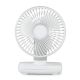 Білий вентилятор бездротовий на акумуляторі GXQC D606 4000 mAh настільний Білий вентилятор бездротовий на акумуляторі GXQC D606 4000 mAh настільний