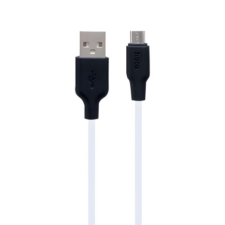 Hoco X21 Plus USB-Cable MicroUSB 2м, чёрно-белый