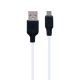 Кабель Hoco X21 Plus USB to MicroUSB 2m чорно-білий
