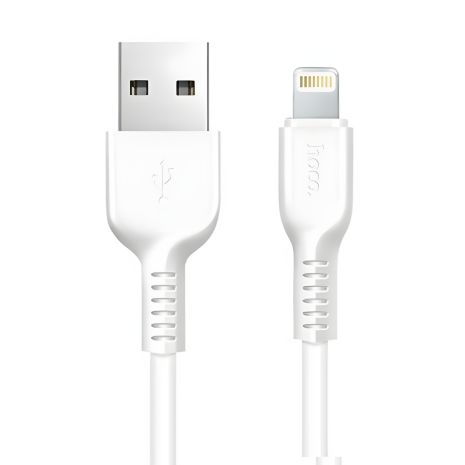 Білий Кабель Hoco X20 USB to Lightning 1m