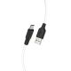 Hoco X21 Plus MicroUSB to USB Cable 1m чорно-білий
