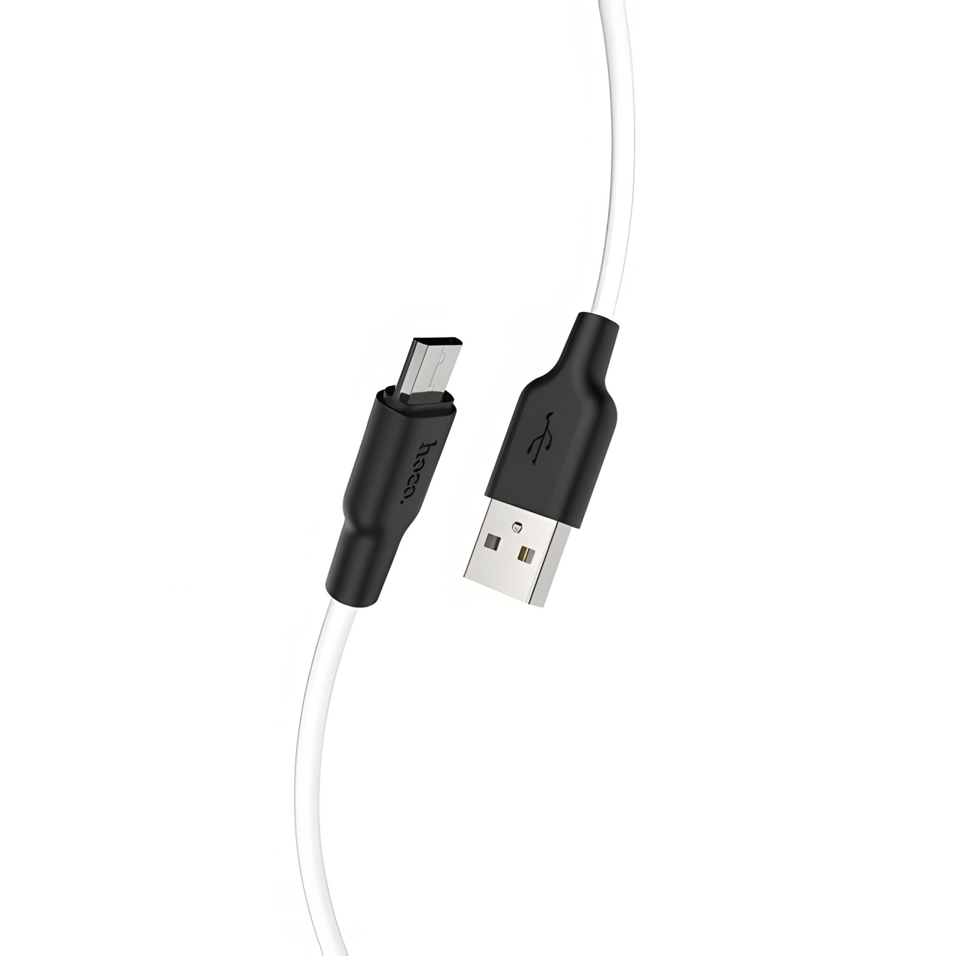 Кабель Hoco X21 Plus USB to MicroUSB 1m чорно-білий Кабель Hoco X21 Plus USB to MicroUSB 1m чорно-білий