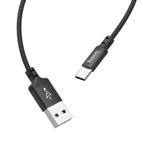 Чорний кабель Hoco X14 2m USB to Type-C Чорний кабель Hoco X14 2m USB to Type-C