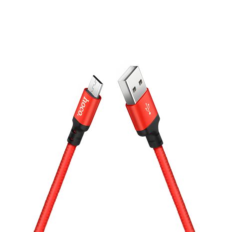 Hoco X14 USB к MicroUSB Кабель 1м красный
