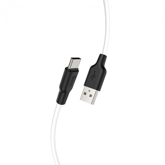 Кабель Hoco X21 USB to Type-C 1m чорно-білий Кабель Hoco X21 USB to Type-C 1m чорно-білий
