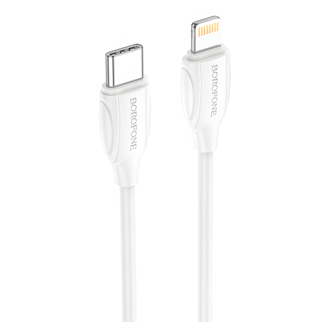 USB Кабель Borofone BX19 Type-C на Lightning, 20W, Білий