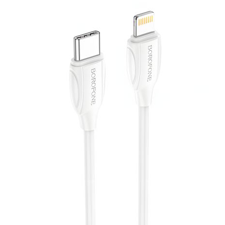 USB кабель Borofone BX19 Type-C to Lightning 20W 2m Білий