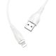USB Провід Borofone BX18 Lightning, 2m, Білий