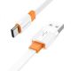 USB Borofone BX89 Union Type-C 3A Біло-жовтогарячий