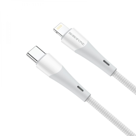 USB Borofone BX60 Superior PD20W Type C to Lightning Білий