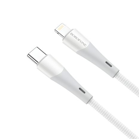 Кабель USB Borofone Superior BX60 PD20W Type-C to Lightning Білий