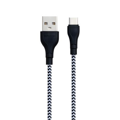 Кабель USB Borofone BX39 Beneficial Type-C Чорно-Білий