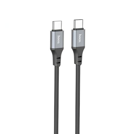 USB Кабель Hoco X86 Type-C to Type-C PD 60W 1m чорний