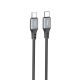 USB Кабель Hoco X86 Type-C to Type-C PD 60W 1m чорний