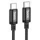 Кабель Type-C to Type-C Hoco X91 PD 60W 3m чорний