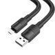 Кабель Hoco X84 Чорний USB to MicroUSB 1m