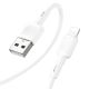 Hoco X83 Білий USB to Lightning 1m Кабель