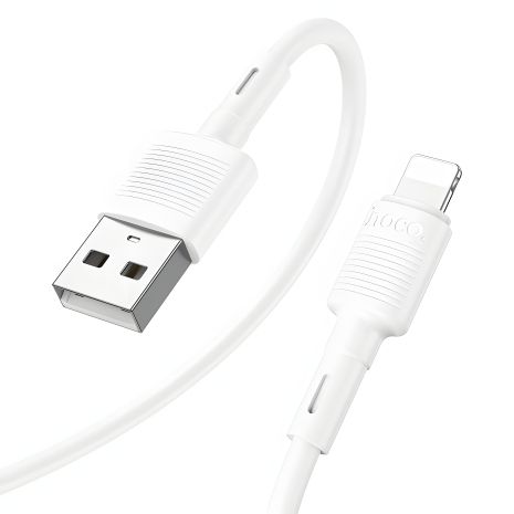 Кабель Lightning Hoco X83 USB 1m белый Кабель Lightning Hoco X83 USB 1m белый