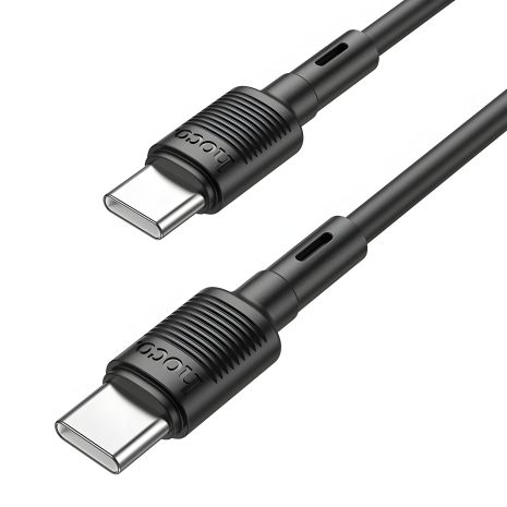 Кабель Hoco X83 PD 60W 1м Type-C на Type-C чорного кольору