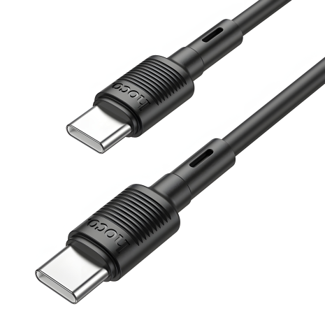 Кабель Hoco X83 PD 60W 1м Type-C на Type-C чорного кольору