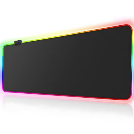 Килимок для миші Jedel MP-02 80x30 см з підсвічуванням, чорний