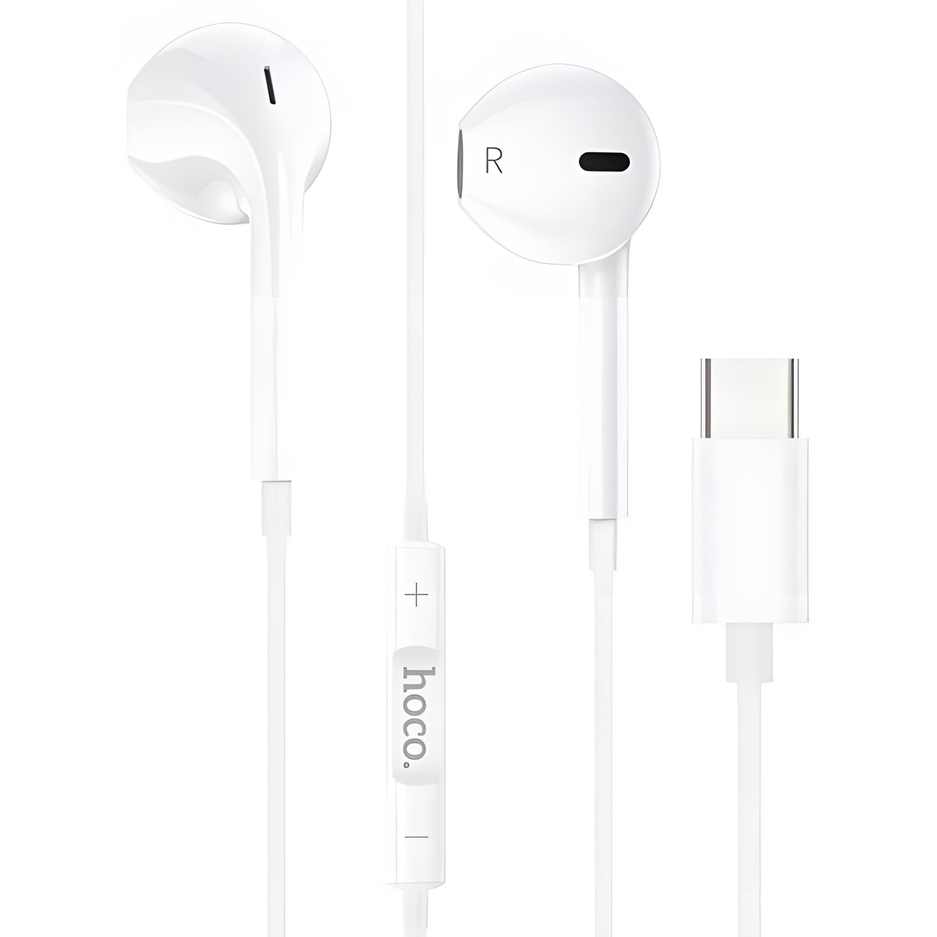 Белые наушники Type-C Hoco M80 Белые наушники Type-C Hoco M80